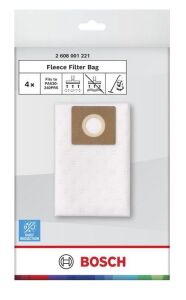 Bosch PAS 30-240 PRS Yünlü Filtre Torbası 4’lü 2608001221