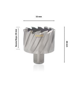 3Keego 53 x 30 mm HSS Manyetik Matkap Ucu SHC30