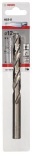 Bosch HSS-G 12 mm 1'li Taşlanmış Metal Matkap Ucu 2608585940