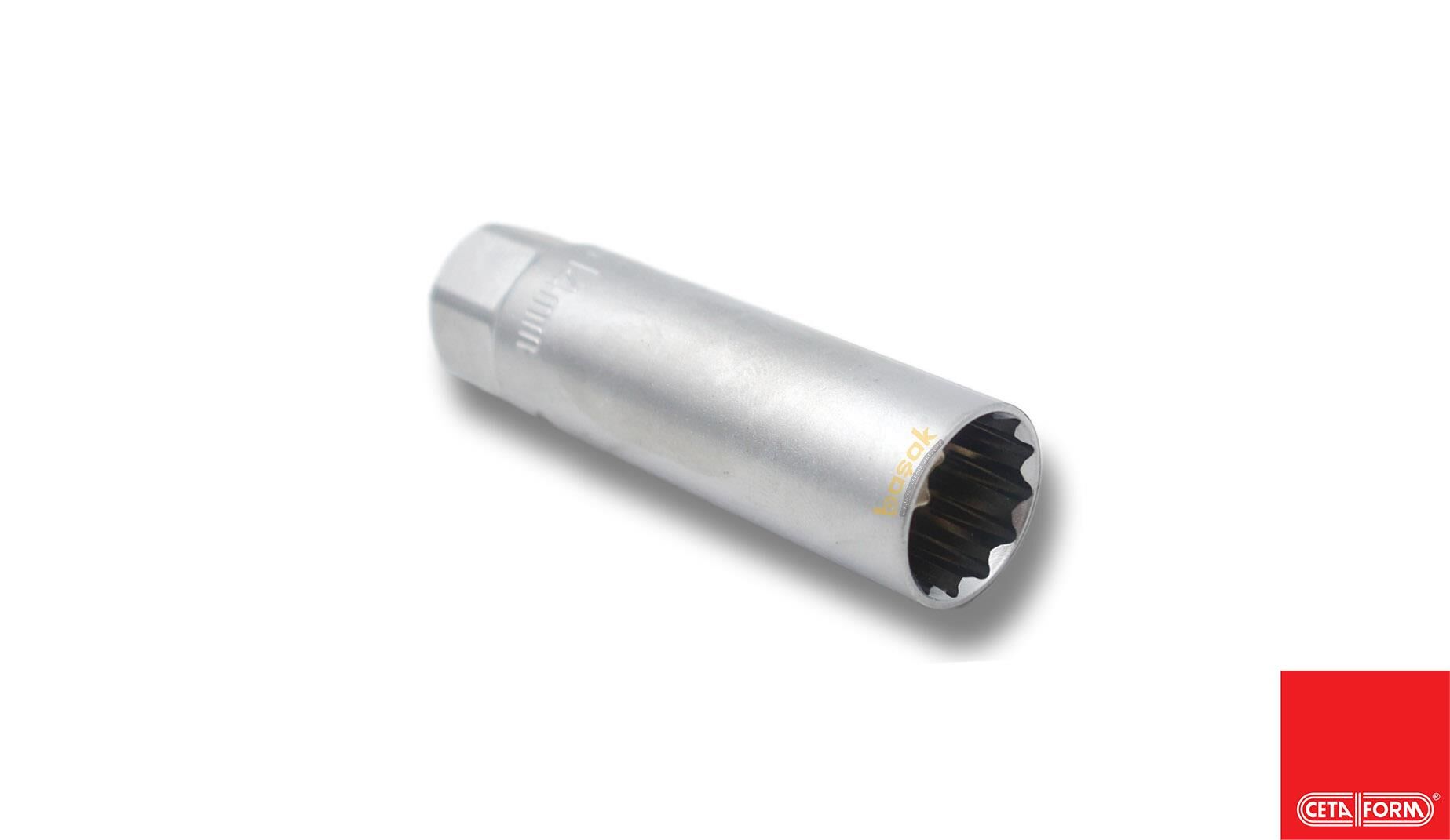 Ceta Form 3/8'' 14 mm 12 Köşe Buji Lokması İnce Cidar C17-R14C