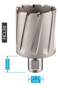 3Keego 90 x 50 mm TCT Elmas Manyetik Matkap Ucu HCL50