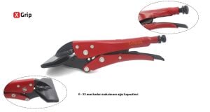 Ceta Form 200 mm X-Grip Yassı Ağız Kaynakçı Ayarlı Pensesi E54-200-2