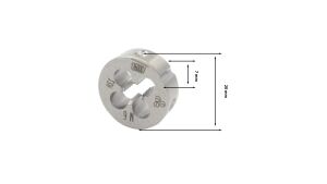 MTE M6 x 1 Pafta Normal Vidalı HSS DIN 223/B