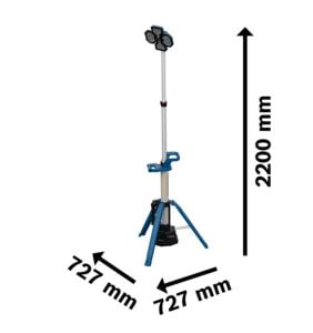 Bosch GLT 18V-5000 Akülü Kule Tip Şantiye Projektörü 5000 lm (Solo) 06019P5000