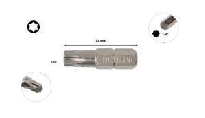 Ceta Form T30 x 25 mm Torx Bits Uç CB/811