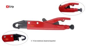Ceta Form 210 mm X-Grip J Uçlu Eksenel Ayarlı Pense E56-J1