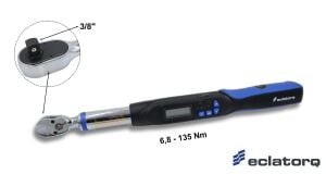 Eclatorq 3/8'' Dijital Tork Anahtarı 6,8-135 Newton WE3-135BN