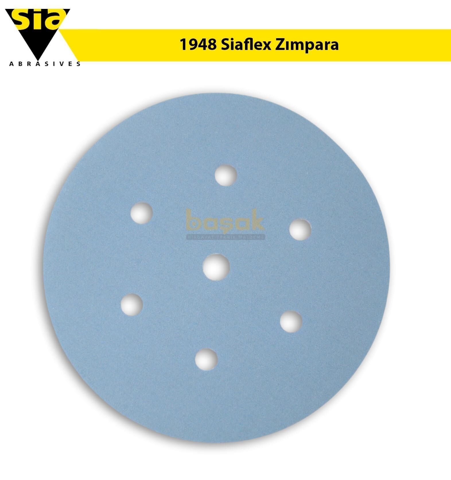 Sia 1948 Siaflex 150 mm 360 Kum 7 Delikli Zımpara Kağıdı 100'lü