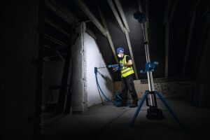 Bosch GLT 18V-5000 1X8 Ah Expert Akülü Kule Tip Şantiye Projektörü 5000 lm