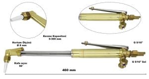 Yıldız 4542P Kafa Karışımlı 3 Borulu Kesme Hamlacı Üstten Tetikli - Propan