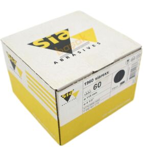 Sia 1960 Siarexx 115 mm 60 Kum Deliksiz Zımpara Kâğıdı 50'li