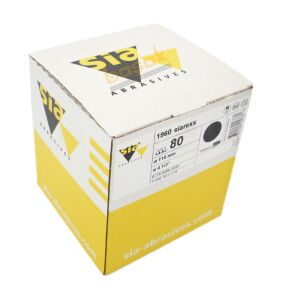 Sia 1960 Siarexx 115 mm 80 Kum Deliksiz Zımpara Kâğıdı 100'lü