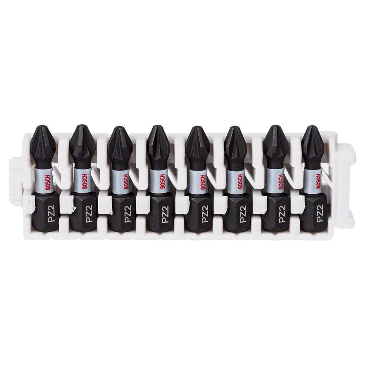 Bosch Impact 8'li PZ2 25 mm Yıldız Bits Ucu Seti 2608522325