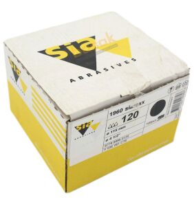 Sia 1960 Siarexx 115 mm 120 Kum Deliksiz Zımpara Kâğıdı 100'lü