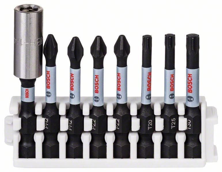 Bosch Impact 8'li Bits Uç Seti PH2-PZ2 T20-T30 50mm 2608522326