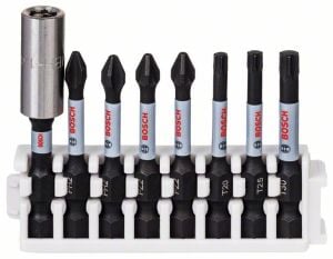 Bosch Impact 8'li Bits Uç Seti PH2-PZ2 T20-T30 50mm 2608522326