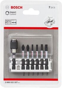 Bosch Impact 8'li Bits Uç Seti PH2-PZ2 T15-T30 50 mm 2608522327