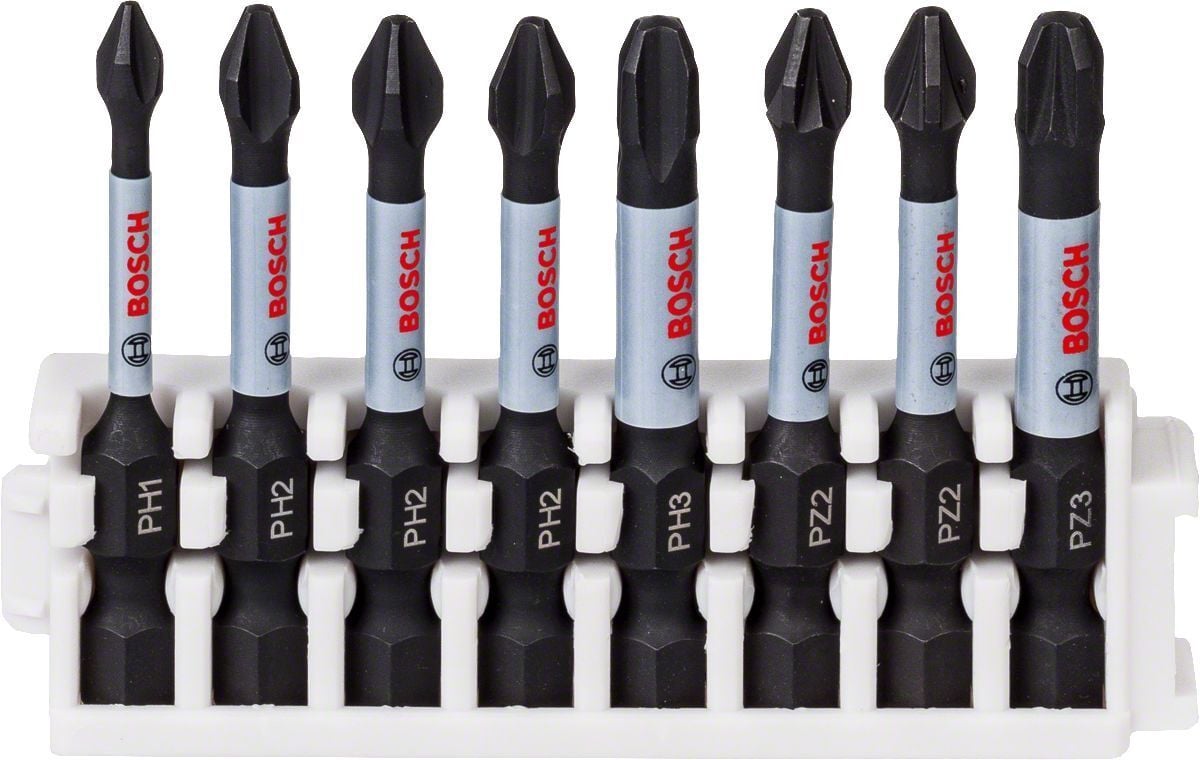 Bosch Impact PH1-PH3 PZ2-PZ3 50 mm 8'li Bits Uç Seti 2608522328