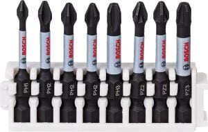 Bosch Impact PH1-PH3 PZ2-PZ3 50 mm 8'li Bits Uç Seti 2608522328