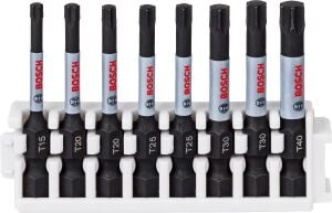 Bosch Impact T15-T40 50 mm 8'li Torx Bits Uç Seti 2608522329