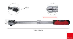 Ceta Form 1/2” Uzatmalı Cırcır Kolu C21-12T