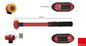 Ceta Form 3/8'' 20-50 Nm İzoleli 1000V Tork Anahtarı GD02-1105