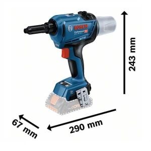 Bosch GRG 18V-16 Tek Akülü Perçin Makinası 8 Amper Bez Çantalı