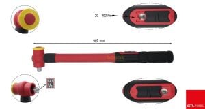 Ceta Form 1/2'' 20-100 Nm İzoleli 1000V Tork Anahtarı GD02-2110