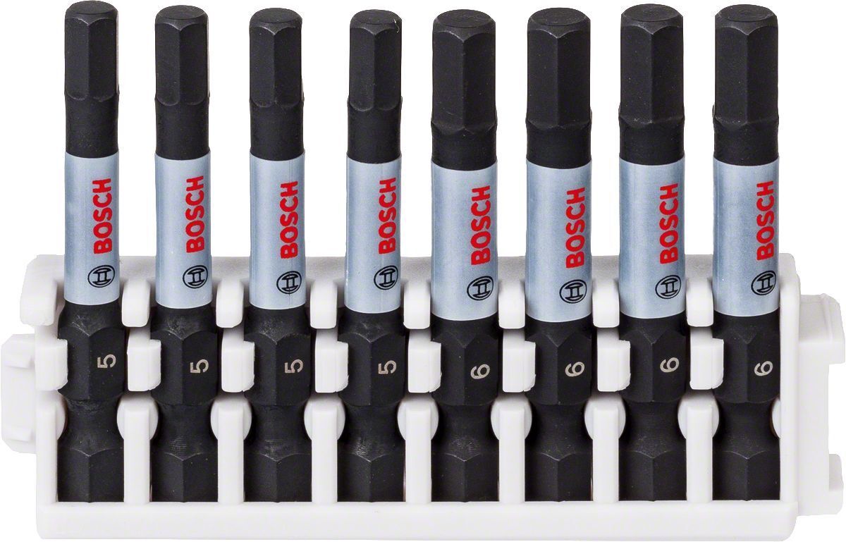 Bosch Impact 5-6 mm 50 mm 8'li Hex Allen Bits Uç Seti 2608522332