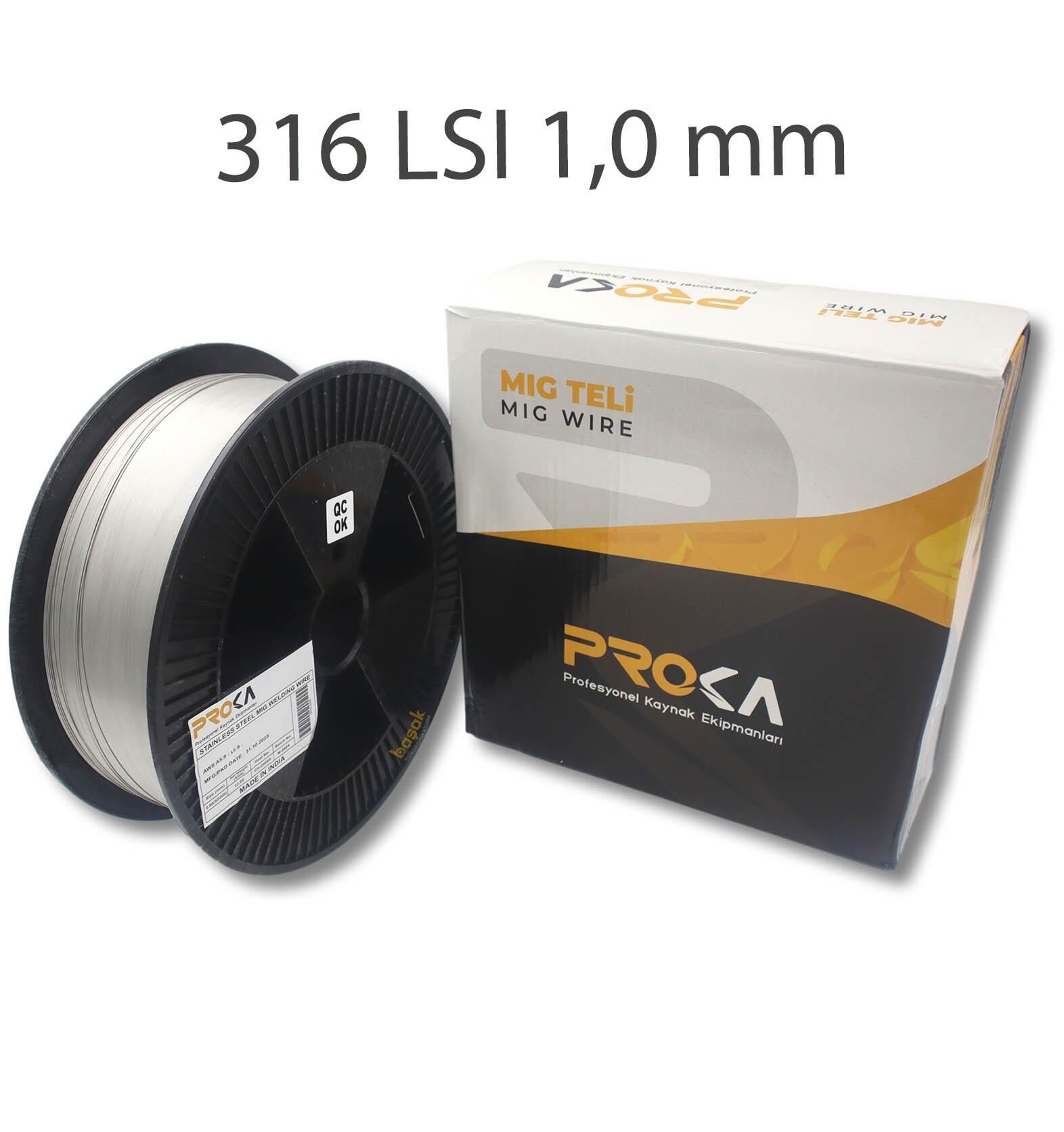 Proka ER 316LSI 1,0 mm Mig-Gazaltı Paslanmaz Kaynak Teli 12,5kg