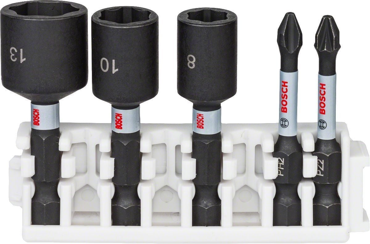 Bosch Impact 5'li Lokma 8-10-13 + Yıldız Bits Uç Seti 2608522350