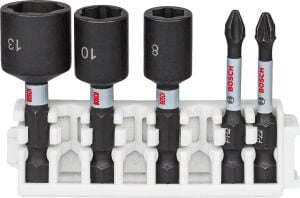 Bosch Impact 5'li Lokma 8-10-13 + Yıldız Bits Uç Seti 2608522350