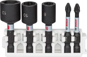 Bosch Impact 5'li Lokma 8-10-13 + Yıldız Bits Uç Seti 2608522350