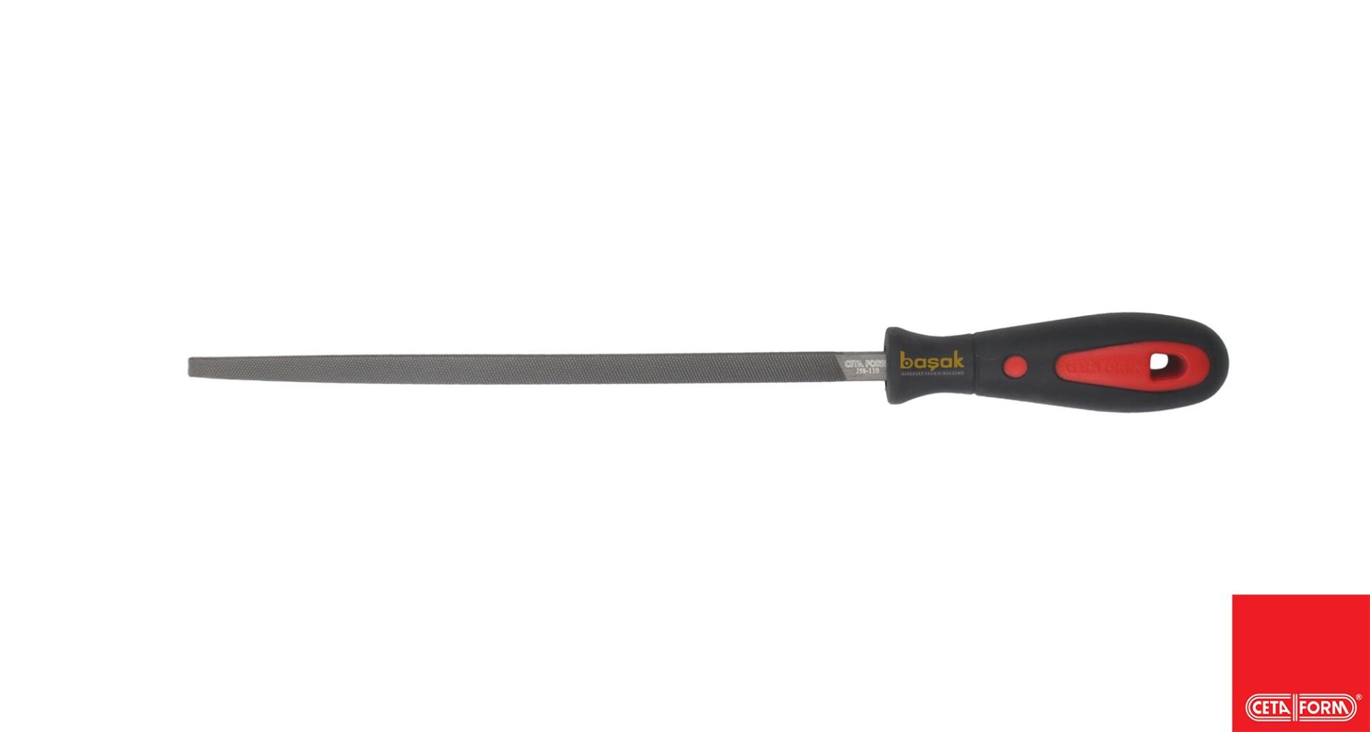 Ceta Form 250 mm 10'' Saplı Kare Eğe Kalın Diş J58-110H