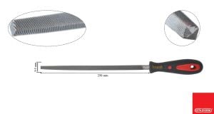 Ceta Form 250 mm 10'' Saplı Kare Eğe Kalın Diş J58-110H