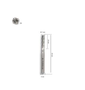 MTE 5 mm Uzun Parmak Freze Hss-Co8 DIN 844/B-N
