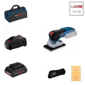 Bosch GSS 18V-13 1x4 Ah ProCORE Akülü Titreşimli Zımpara Bez Çantalı