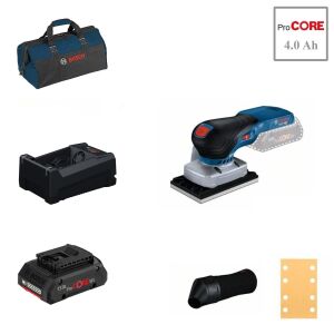 Bosch GSS 18V-13 1x4 Ah ProCORE Akülü Titreşimli Zımpara Bez Çantalı