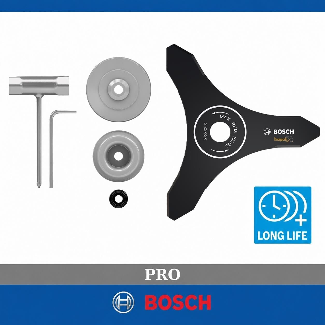Bosch Pro GFR 18V-25 BH / GRT 18V-40 25 cm 3T Bıçak F016800663