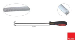 Ceta Form 200 mm 8'' Saplı Yuvarlak Eğe Orta Diş J57-208H