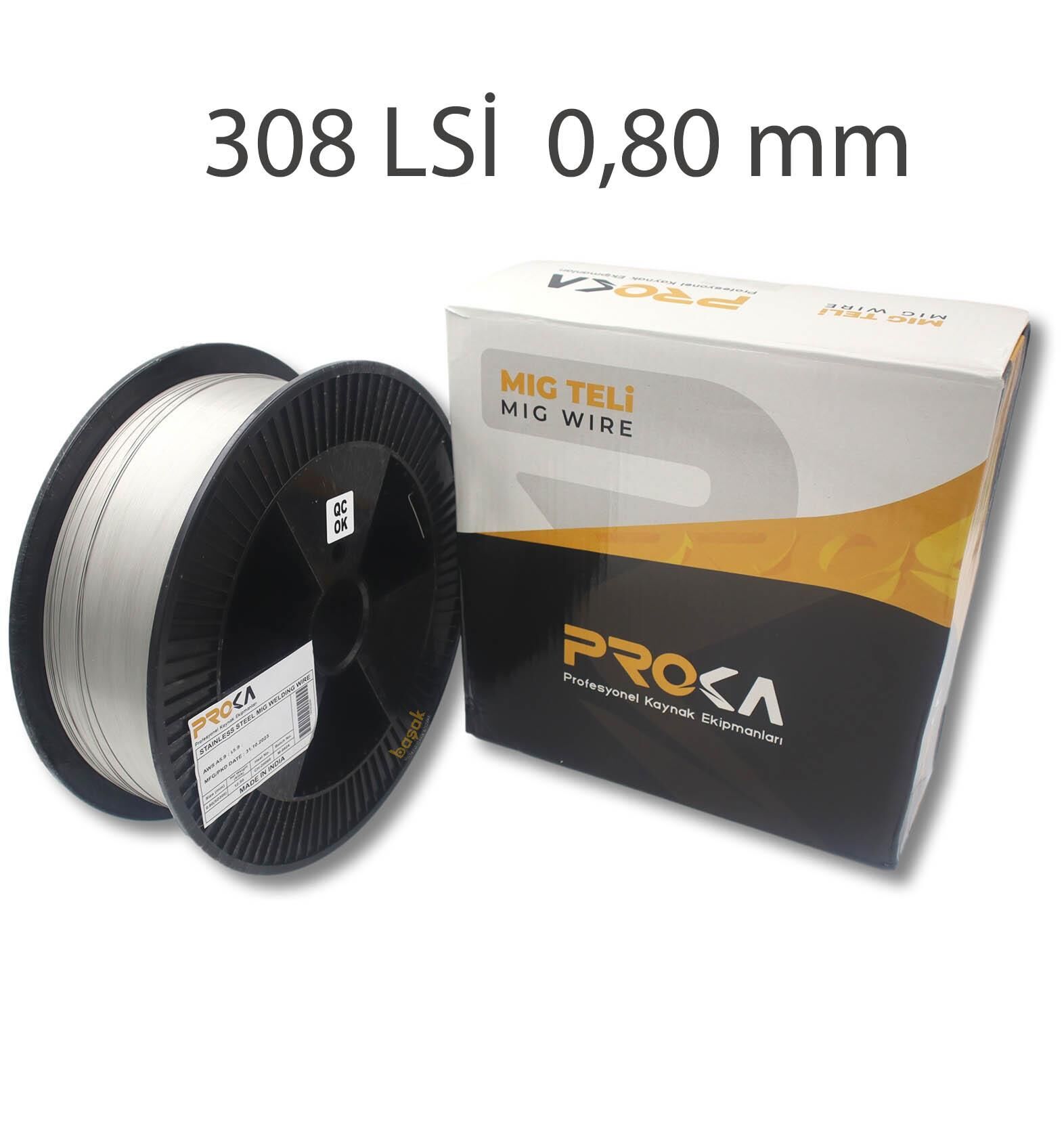 Proka ER 308LSI 0,8 mm Mig-Gazaltı Paslanmaz Kaynak Teli 12,5kg