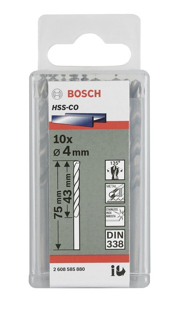 Bosch HSS 6,2x101 mm Kobaltlı Matkap Ucu 10'lu Paket 2608588096