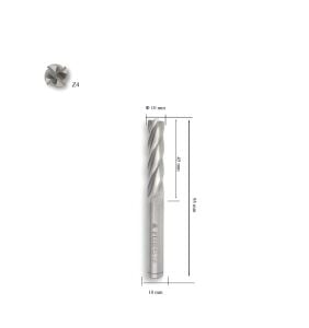 MTE 10 mm Uzun Parmak Freze Hss-Co8 DIN 844/B-N