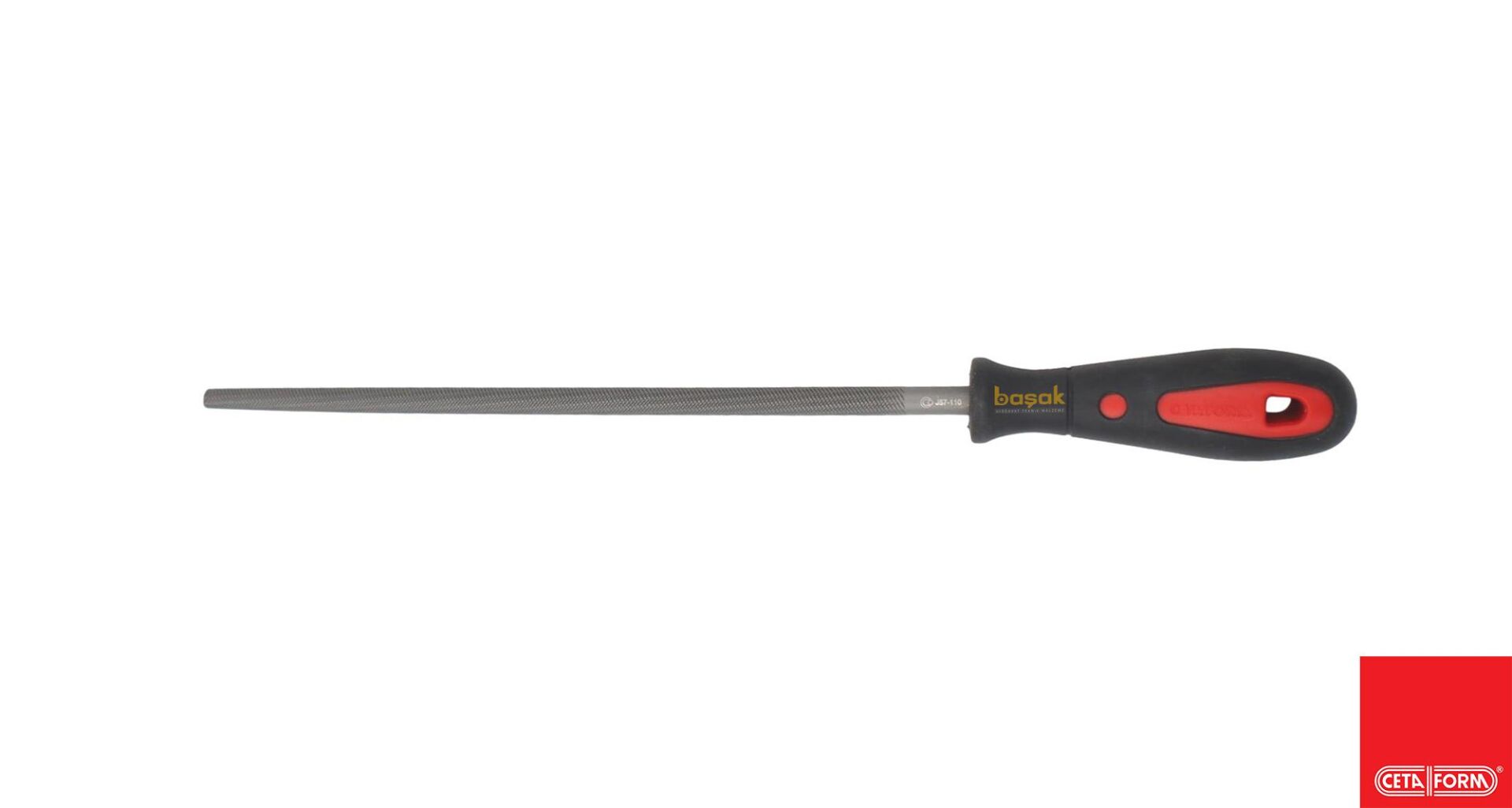 Ceta Form 250 mm 10'' Saplı Yuvarlak Eğe Kalın Diş J57-110H