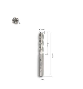 MTE 11 mm Uzun Parmak Freze Hss-Co8 DIN 844/B-N