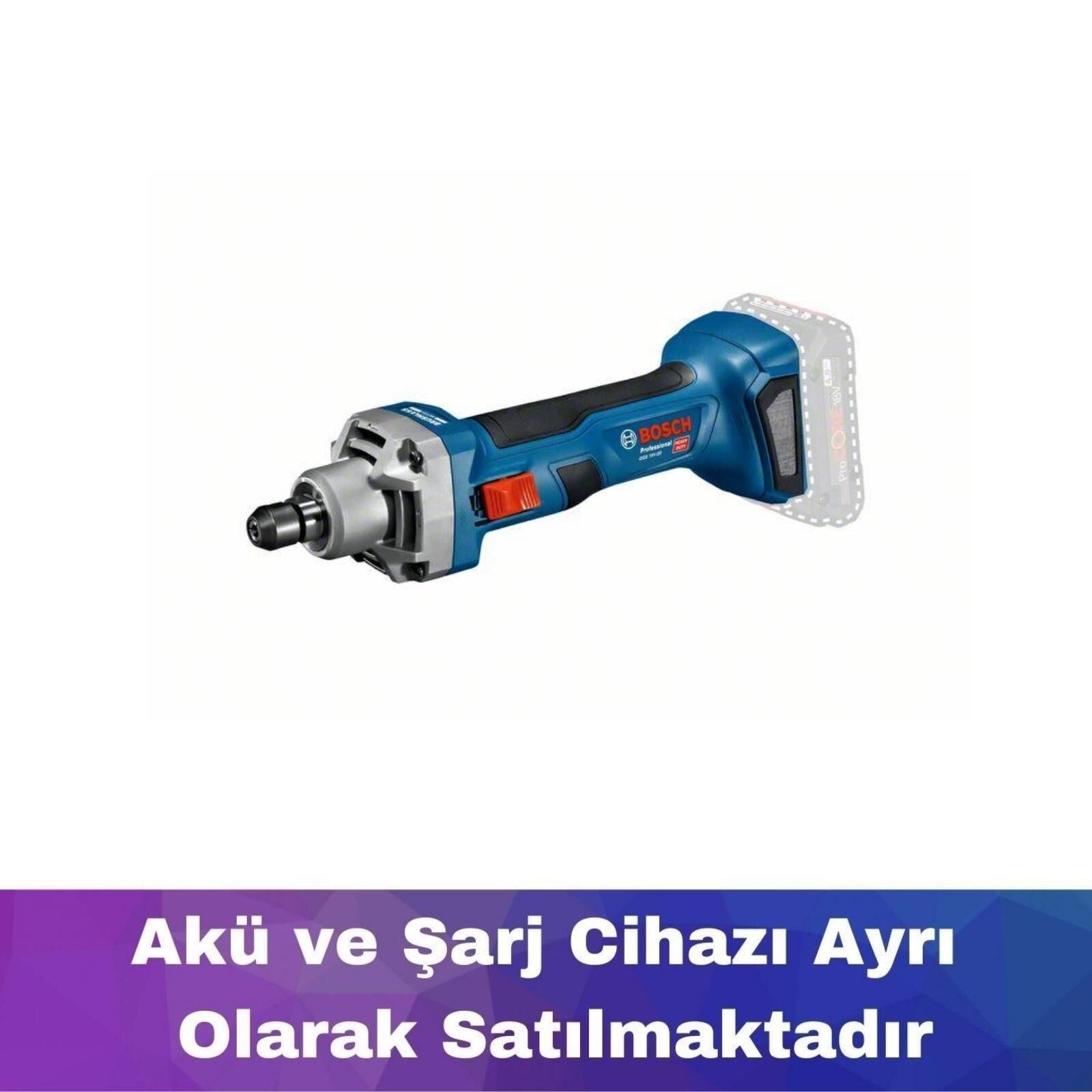 Bosch GGS 18V-20 Akülü Kalıpçı Taşlama (Akü ve şarj yoktur) 06019B5401