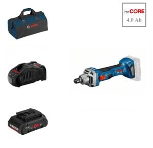 Bosch GGS 18V-20 1x4 Ah ProCORE Akülü Kalıpçı Taşlama Bez Çantalı