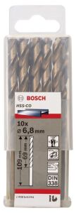 Bosch HSS 6,8x109 mm Kobaltlı Matkap Ucu 10'lu Paket 2608585891