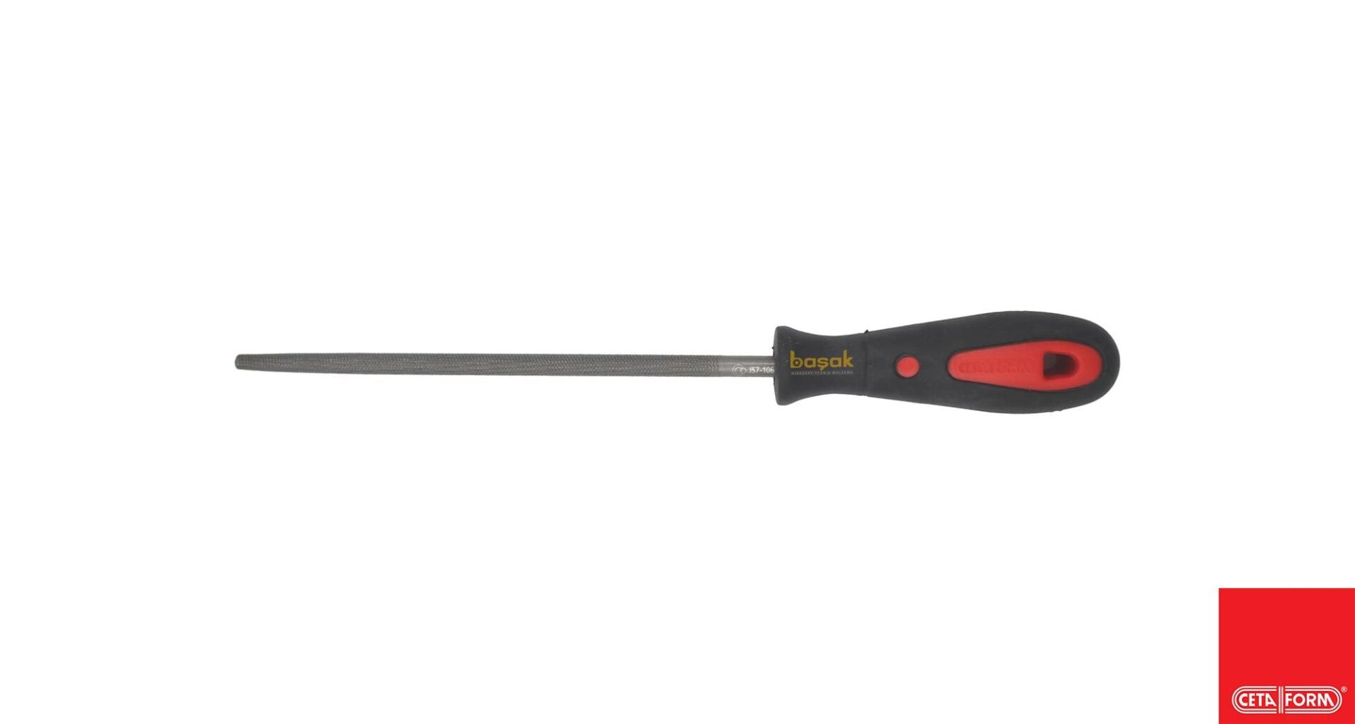 Ceta Form 150 mm 6'' Saplı Yuvarlak Eğe Kalın Diş J57-106H