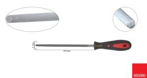 Ceta Form 150 mm 6'' Saplı Yuvarlak Eğe Kalın Diş J57-106H